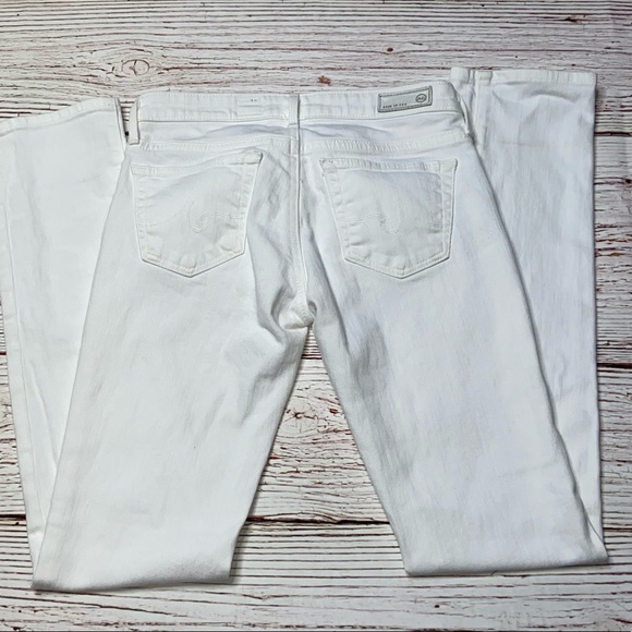 AG The Stevie Slim Straight Jeans in White Sz 25 - Picture 8 of 16